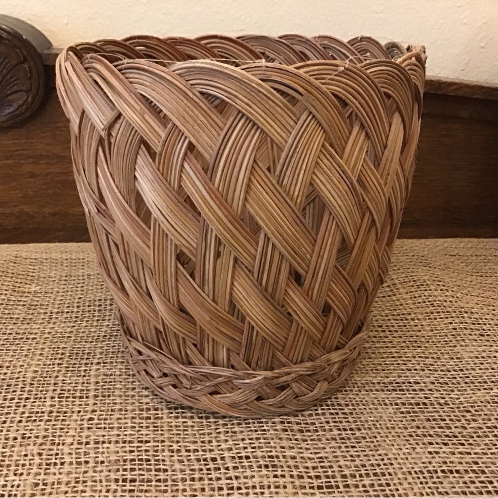 Vintage Woven Storage or Plant Basket